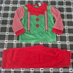 George Unisex Fuzzy Chriatmas Elf Matching Set 18-24M
